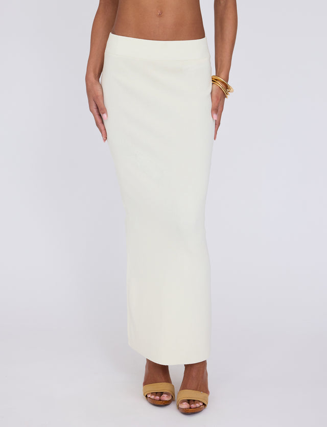 LEDGER SKIRT - WHITE : CREAM