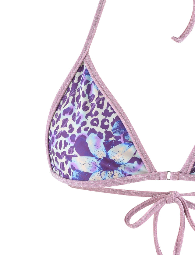 DIANA BIKINI TOP - BLUE : BY POPPY LEOPARD