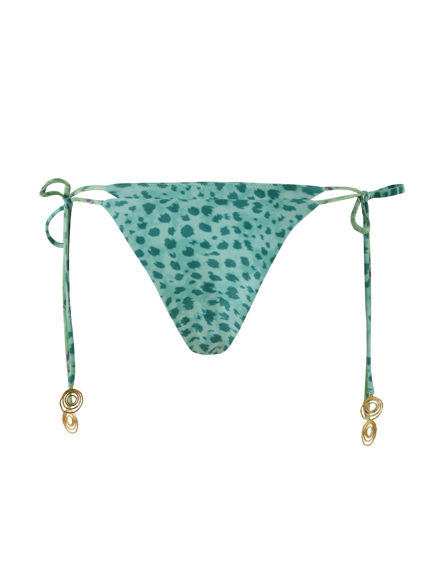 AUTUMN BIKINI BOTTOM - GREEN : FLORAL : ANIMAL