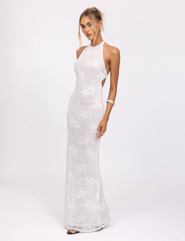 LUCIA DRESS - WHITE : LACE