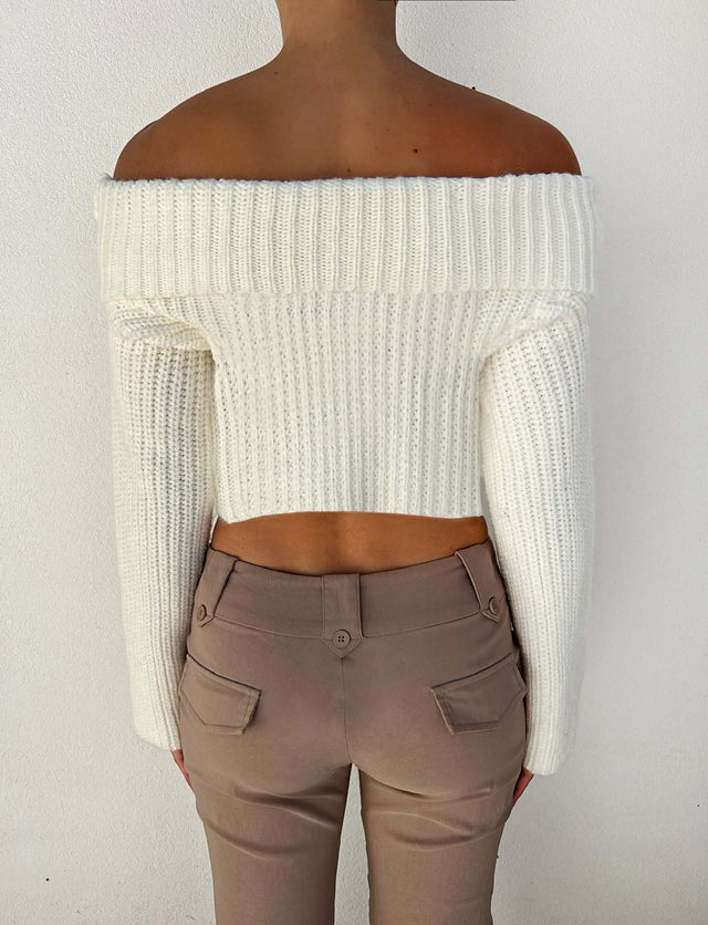 ASHLYN JUMPER - WHITE