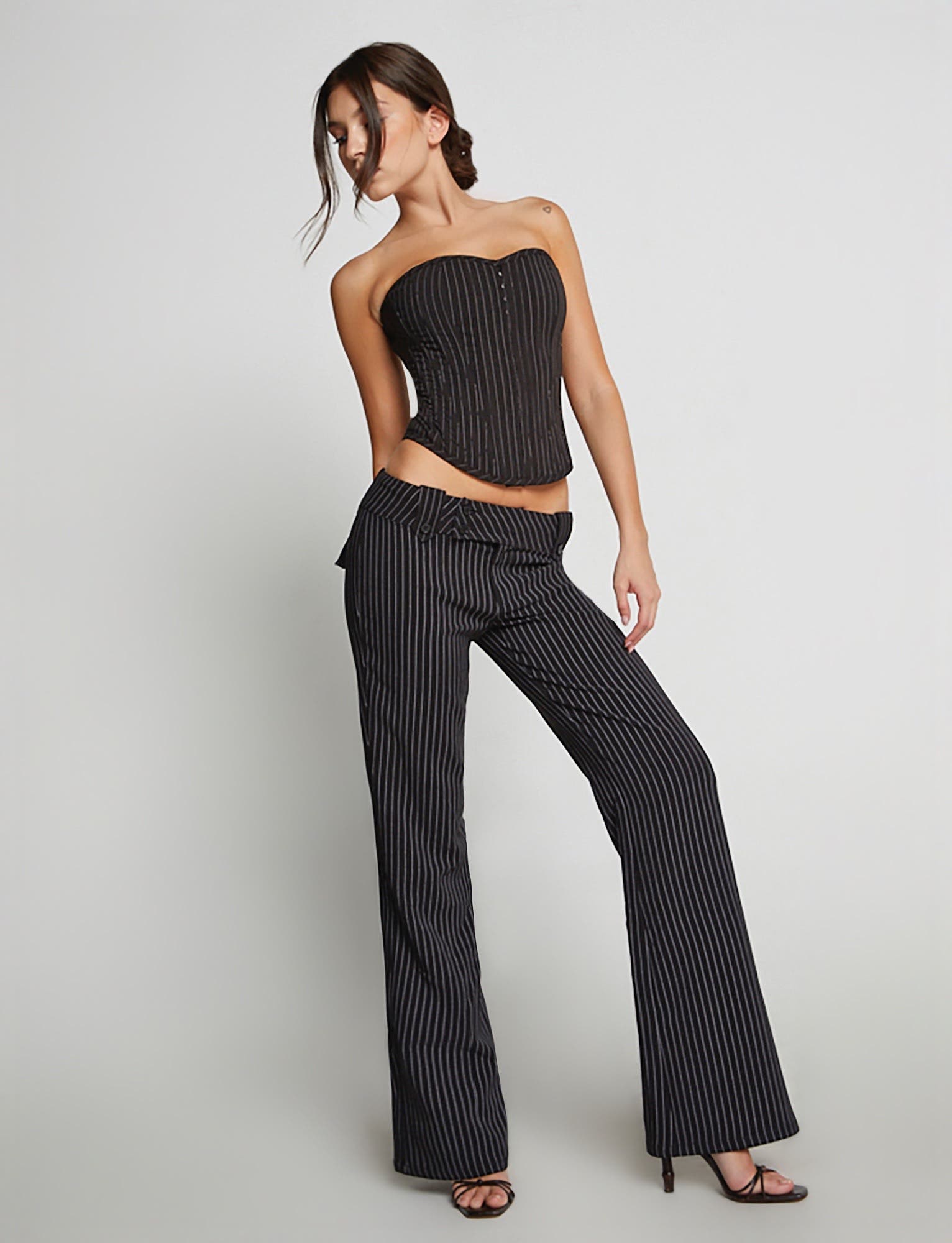 KITTIE PANT PINSTRIPE – Tiger Mist Rest Of World, 51% OFF