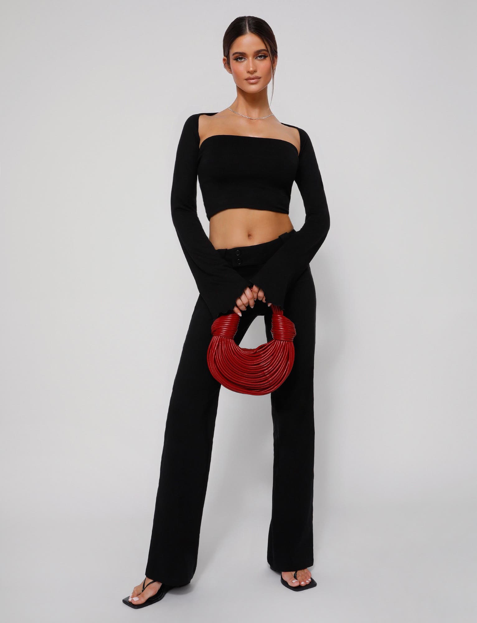 SOPH TWO PIECE TOP - BLACK