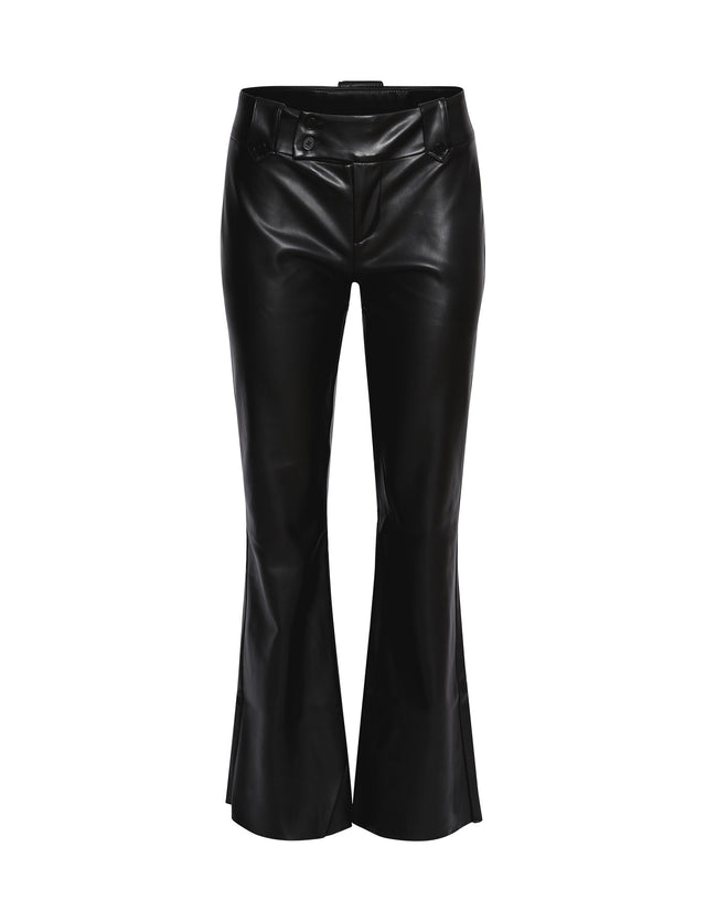 KITTIE PU PANT - BLACK