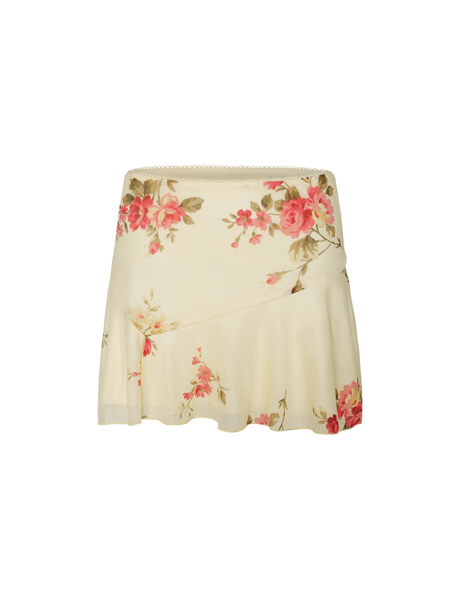 FEYRA SKIRT - YELLOW : MACRO FLORAL : POP FLORAL