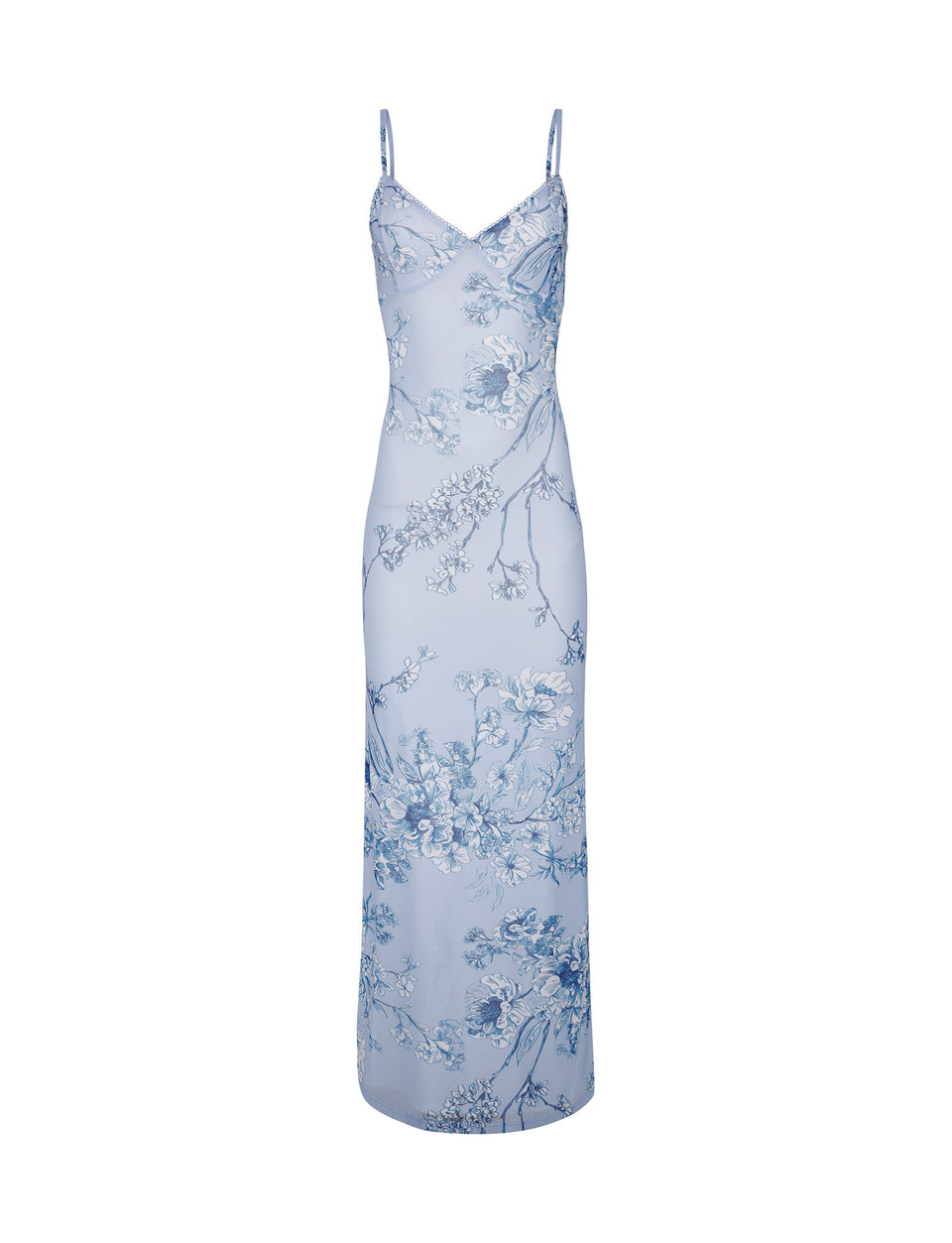 JULIANNA DRESS - BLUE : FLORAL : CERAMIC FLORAL – Tiger Mist Rest of World