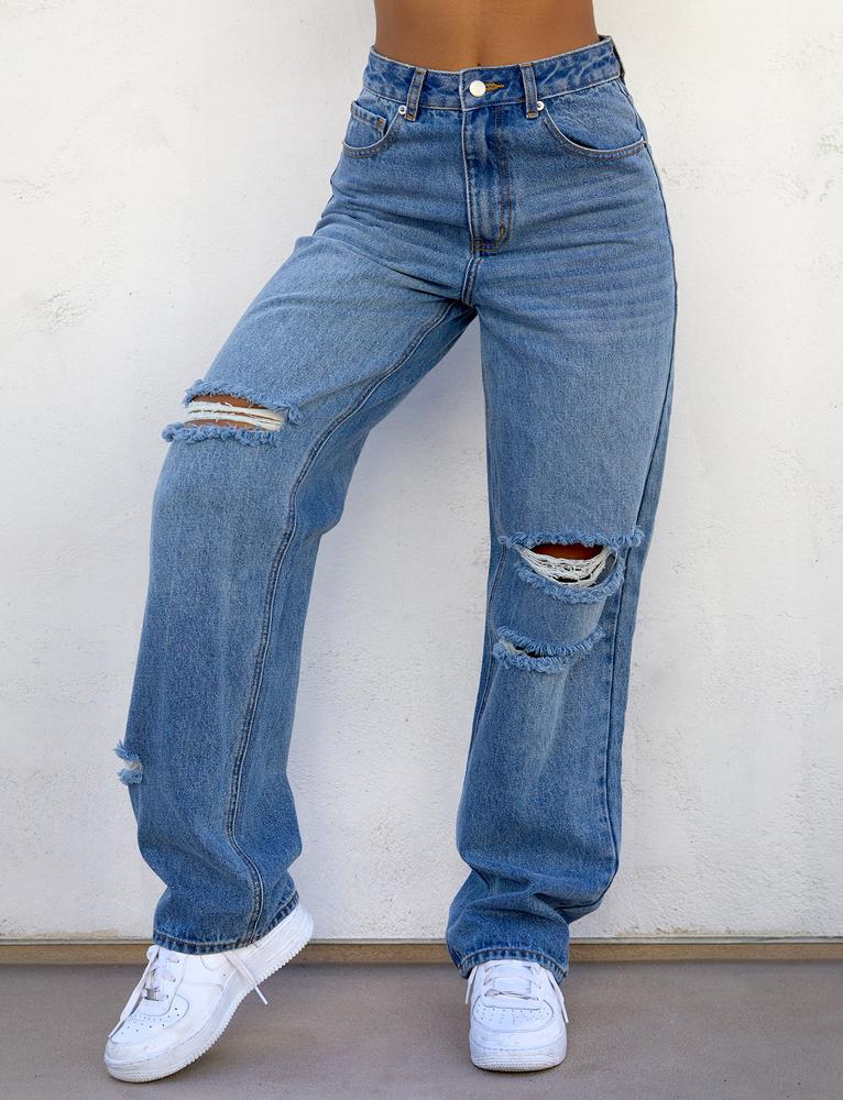 wide straight leg jeans