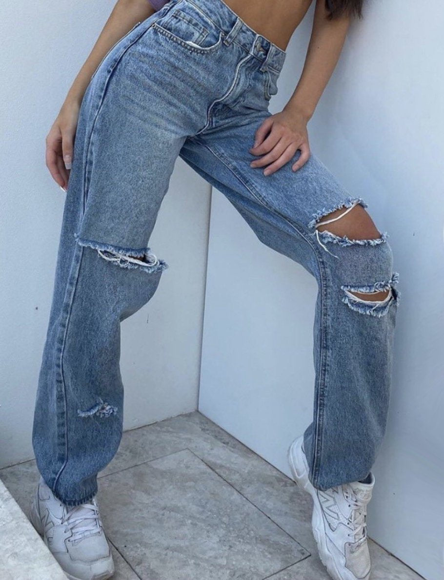 blue jeans straight leg