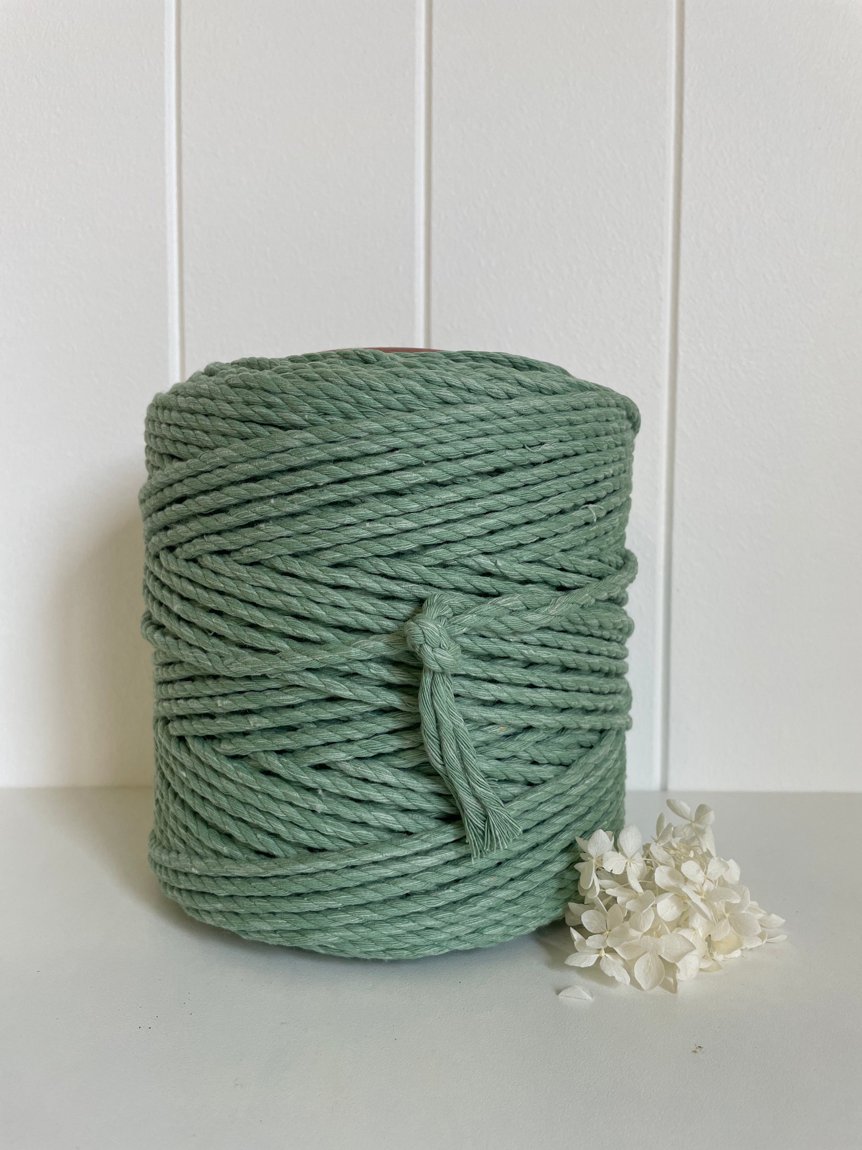 Luxe - 9 mm cotton string 1-ply Sage