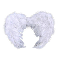 feather angel style wings in white