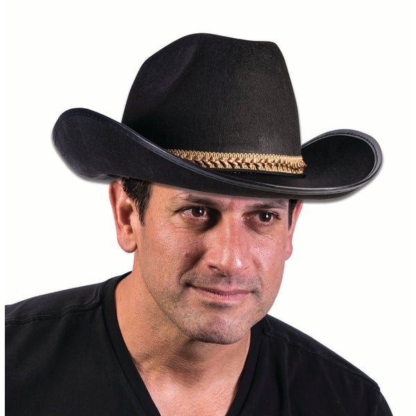 Wild West Black Cowboy Hat – Cracker Jack Costumes Brisbane