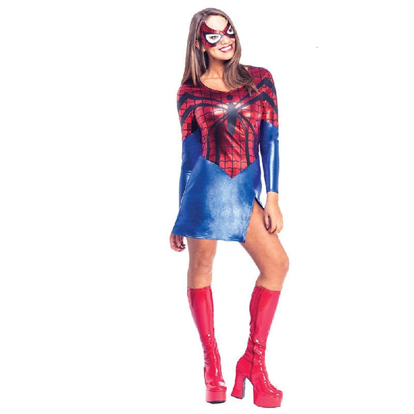 Spider Girl Dress And Mask Adult Costume Shop Crackerjack Costumes 8768