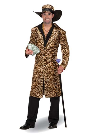 Funky Leopard Print Pimp Costume – Cracker Jack Costumes Brisbane