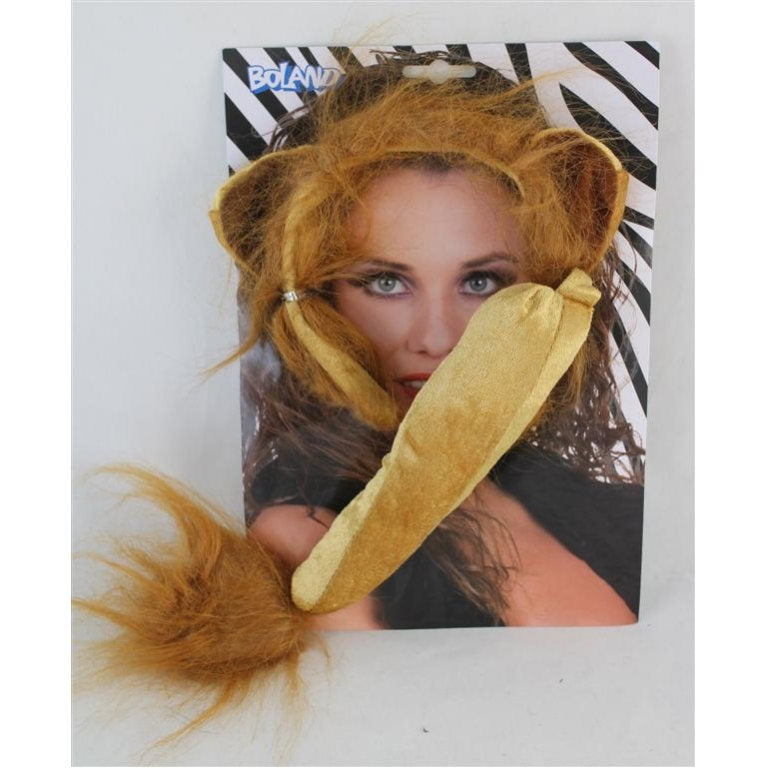 And ears tail costume lion