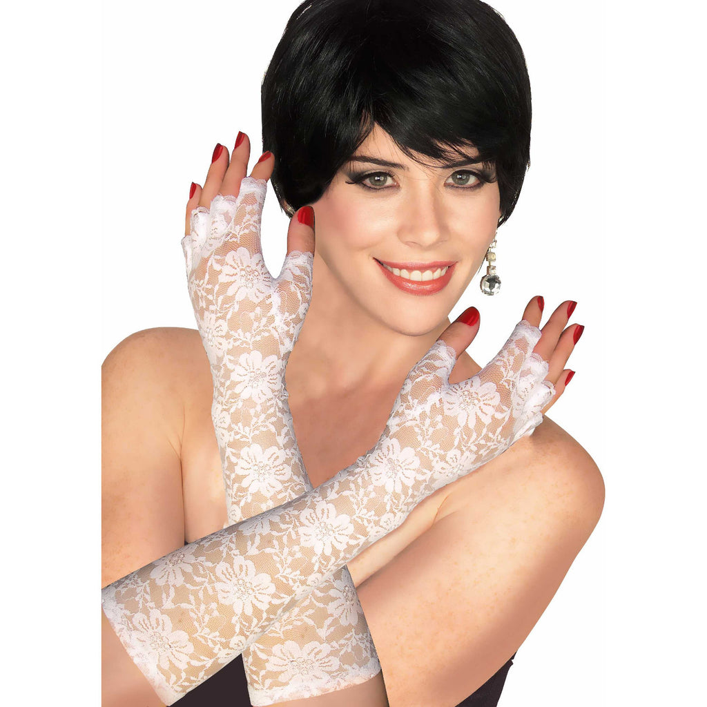 80s lace gloves