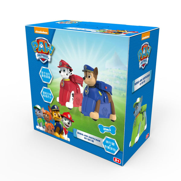 paw patrol scootin suitcase