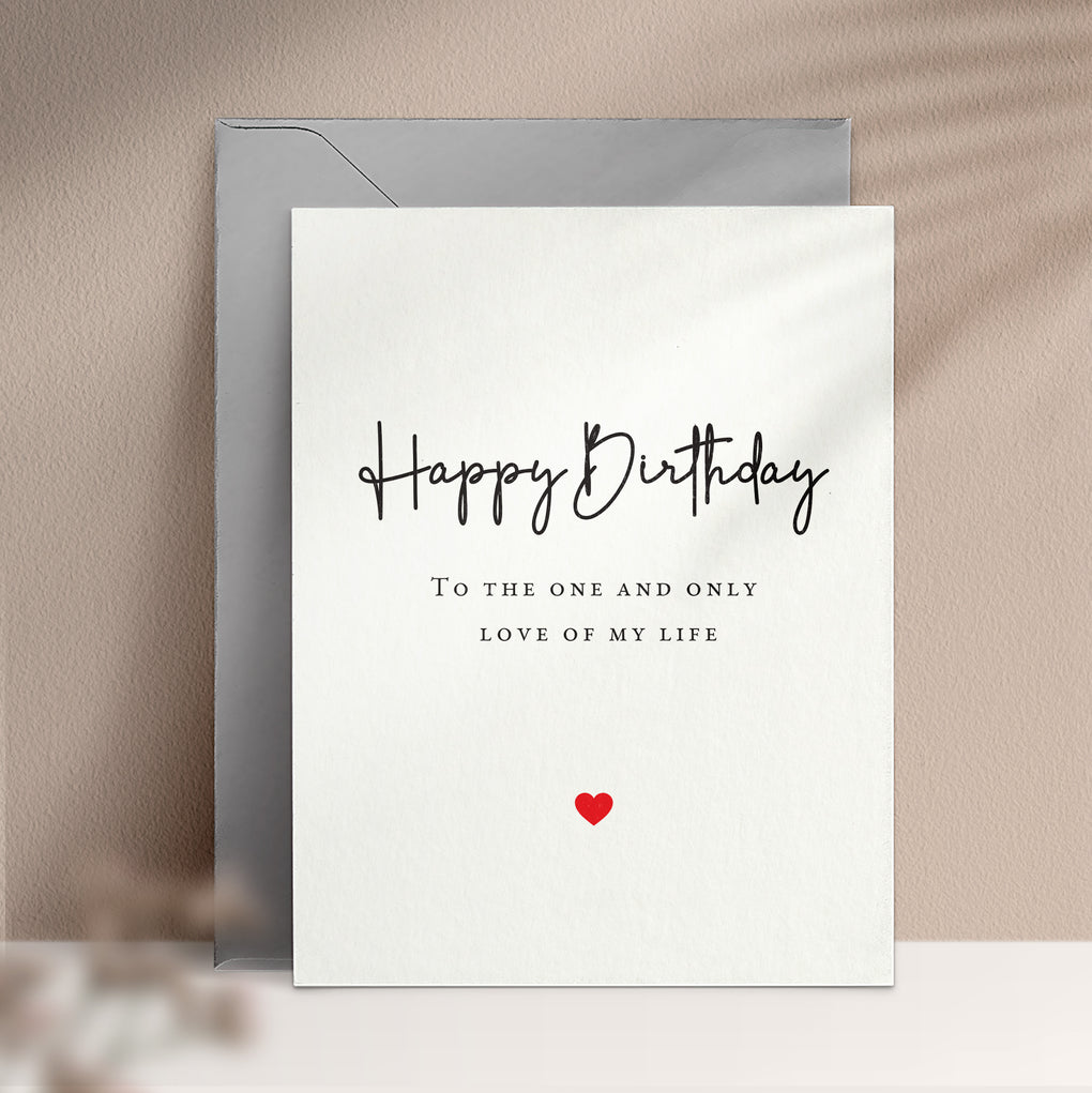 To the love of my life | Birthday Cards | XOXOKristen