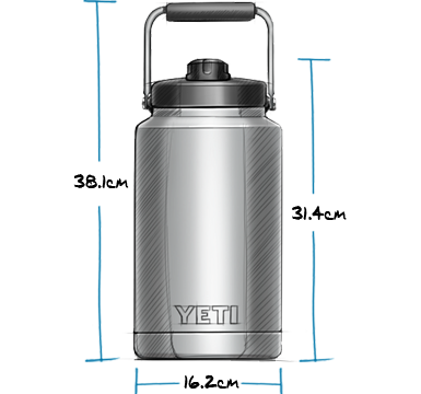 YETI AUSTRALIA | YETI Rambler Jug - One Gallon - Stainless Steel