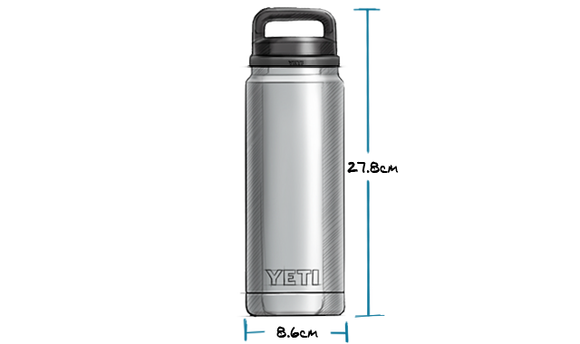 YETI Bottle - 26oz Duracoat - Chug Cap - Rescue Red