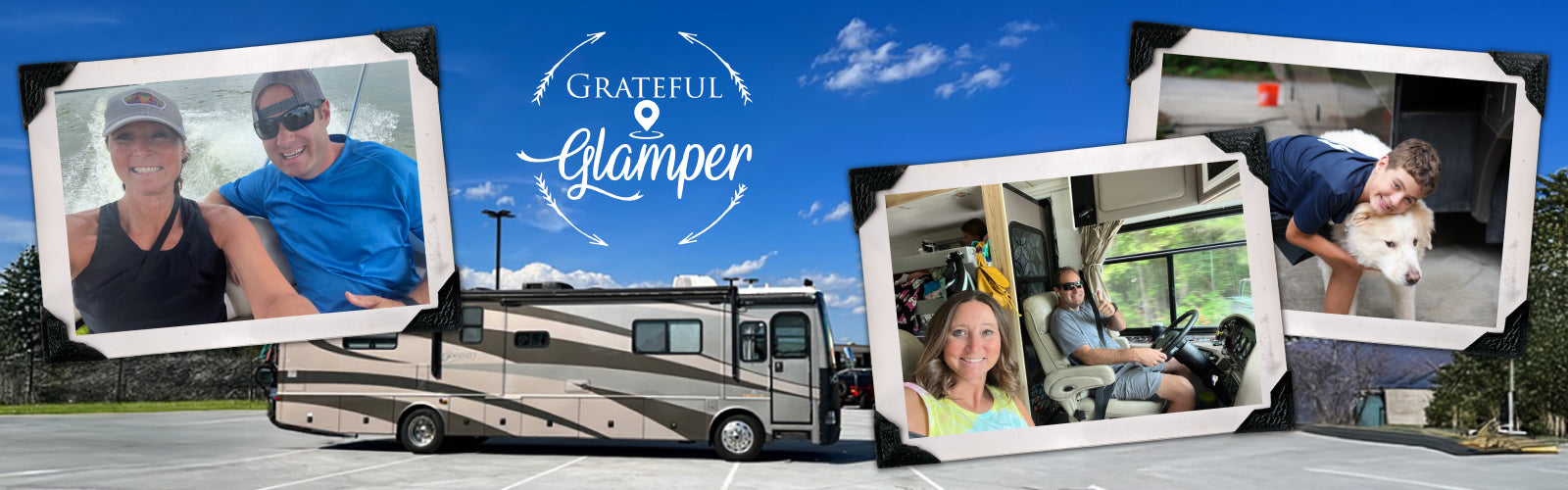 Grateful Glamper Header and logo
