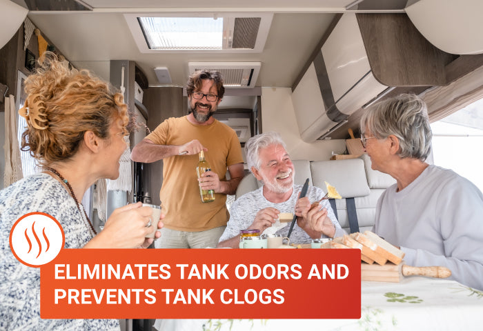 Eliminates Tanks Odors and Prevents Clogs. Unique Camping + Marine