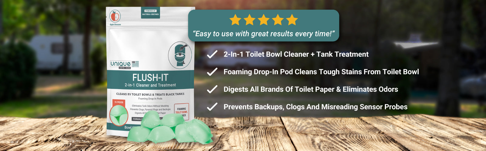 Flush-It 2-in-1 Toilet Cleaner and Tank Treatment