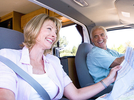 Couple In RV. The Unique Method. Unique Camping + Marine