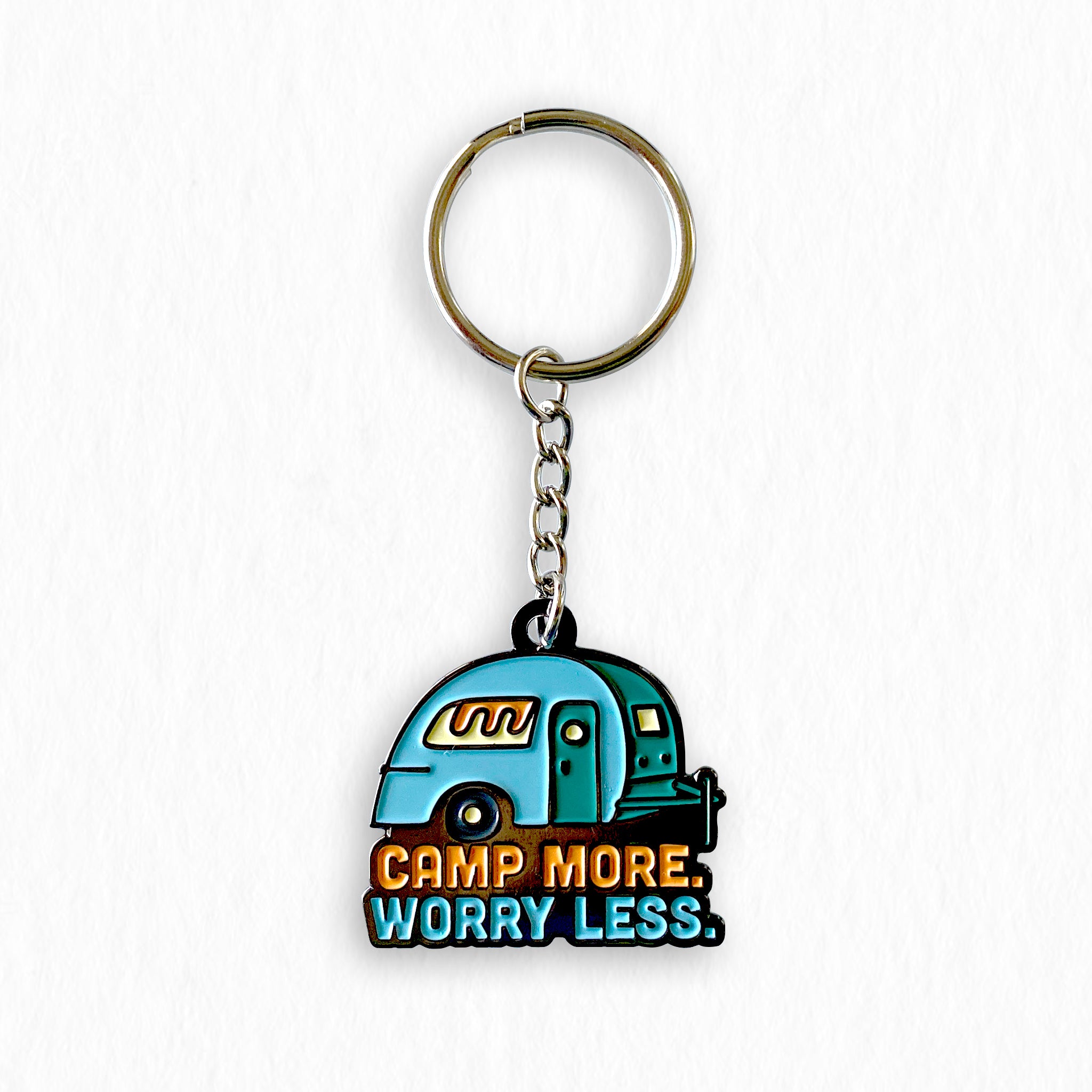 Camp More Worry Less | Keychain - Unique Camping  Marine product image