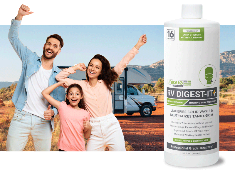 RV Digest-It Plus Extra Strength Holding Tank Treatment Unique Camping + Marine