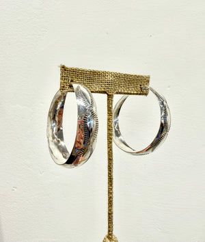 Large Sterling Silver Hoops by Elysium - Meadowlark