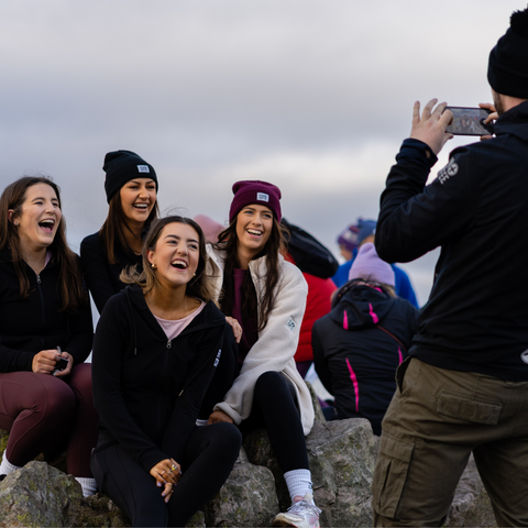 gym plus coffee crew at the anniversary hike at sugarloaf mountain