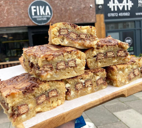 Delicious KitKat Blondies from Fika in Liverpool