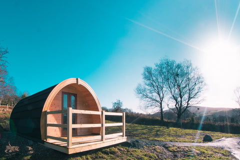 Enjoy the spectacular views in the rolling hills of Glendalough from the comfort of your pod.