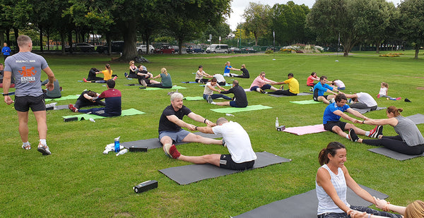 Gym+Coffee Sean Harding Stretch Class with Google European HQ Team