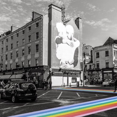 Joe Caslin Together for Yes Mural on Georges Street, Dublin