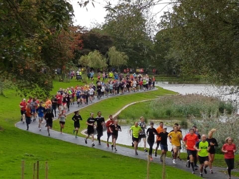 A host of runners Princes parkrun in Liverpool