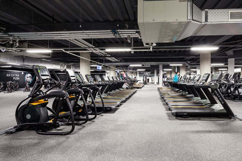 A 24/7 gym with loads of equipment to keep you working up a sweat at PureGym