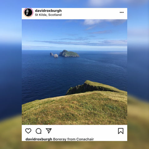 Lovers Stone Walk at St. Kilda in Scotland