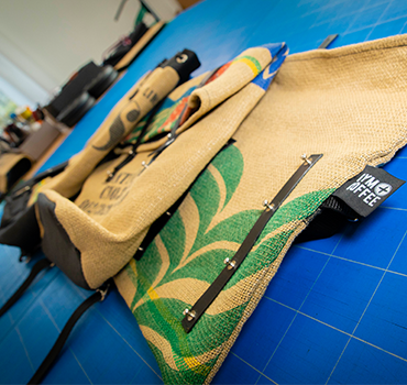 Sustainable Upcycled Burlap Everyday Bags