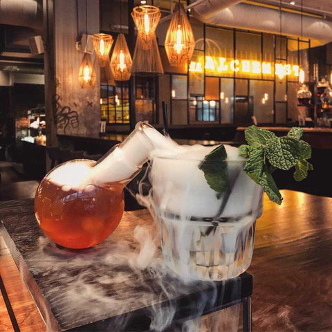 Some unique drinks to be had at the experimental Alchemist café in Liverpool.