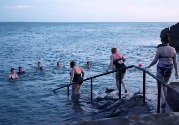 WInter swimming open water Gym Plus Coffee swimming in Ireland