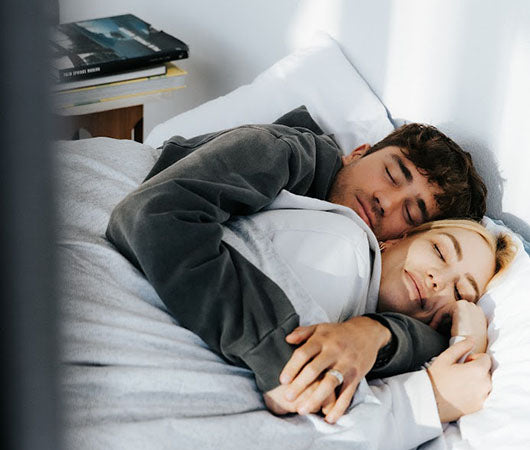 Couple People Sleeping Poses In Bed Set Young Man And Woman Sleep Or  Quarrel In Bedroom Stock Illustration - Download Image Now - iStock