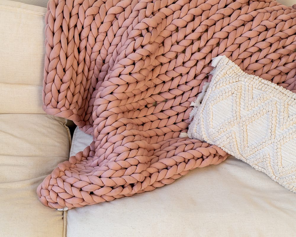 Chunky Knit Weighted Blanket Gravity Blankets