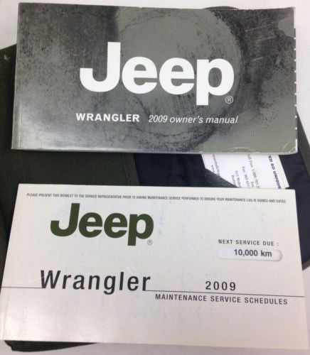 2009 Jeep Wrangler JK User Guide Owner's Manual & Case - Stryker Motors
