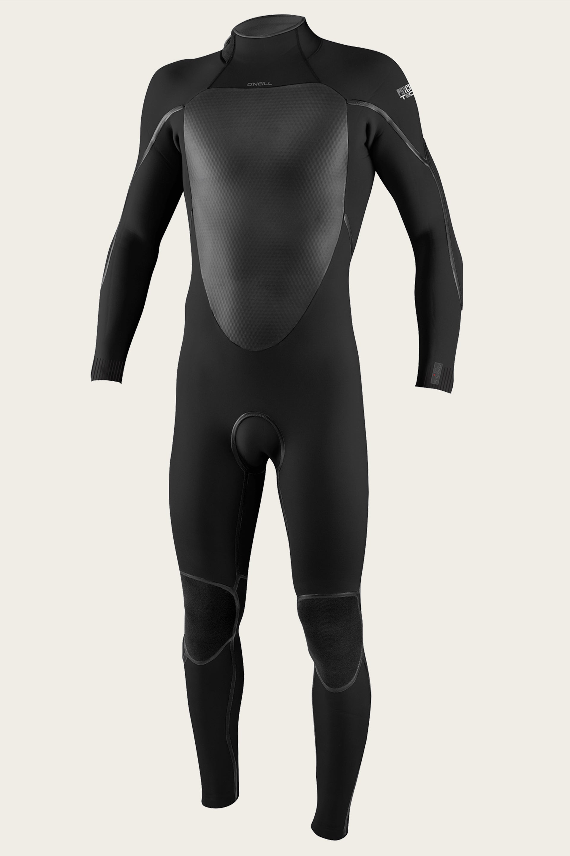 Psycho Tech 4/3+mm Back Zip Full Wetsuit - Black/Black | O'Neill