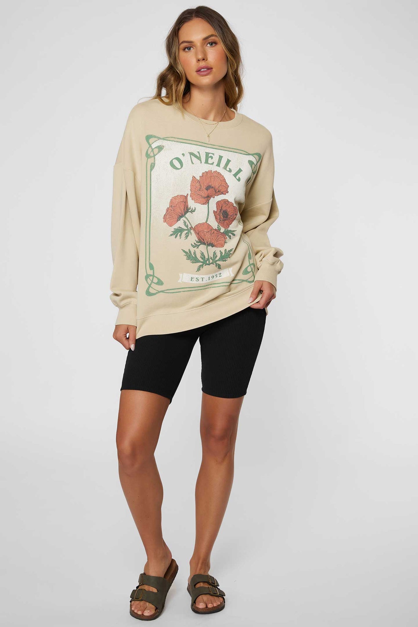 Nouveau Poppy Fleece Pullover - Stone | O'Neill