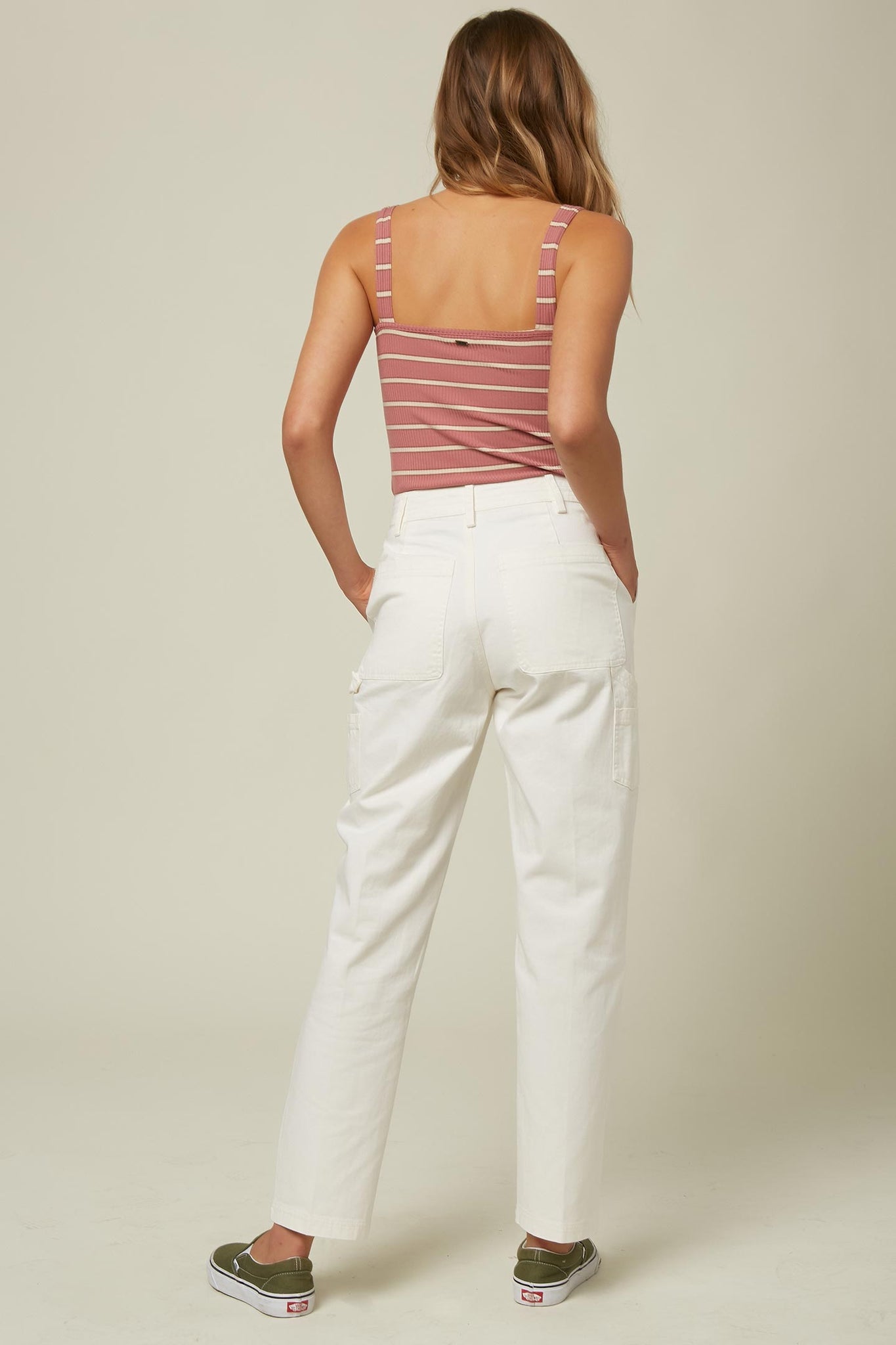 womens white carpenter pants