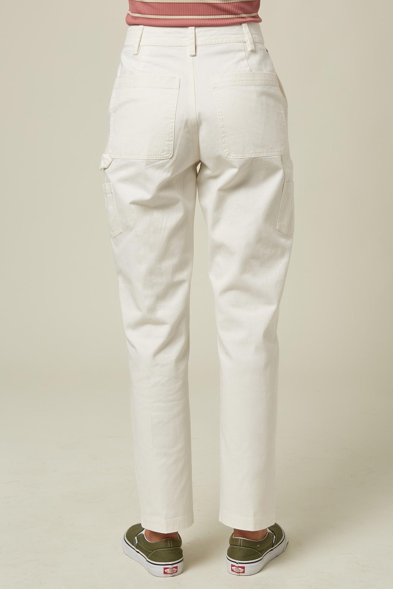 womens white carpenter pants