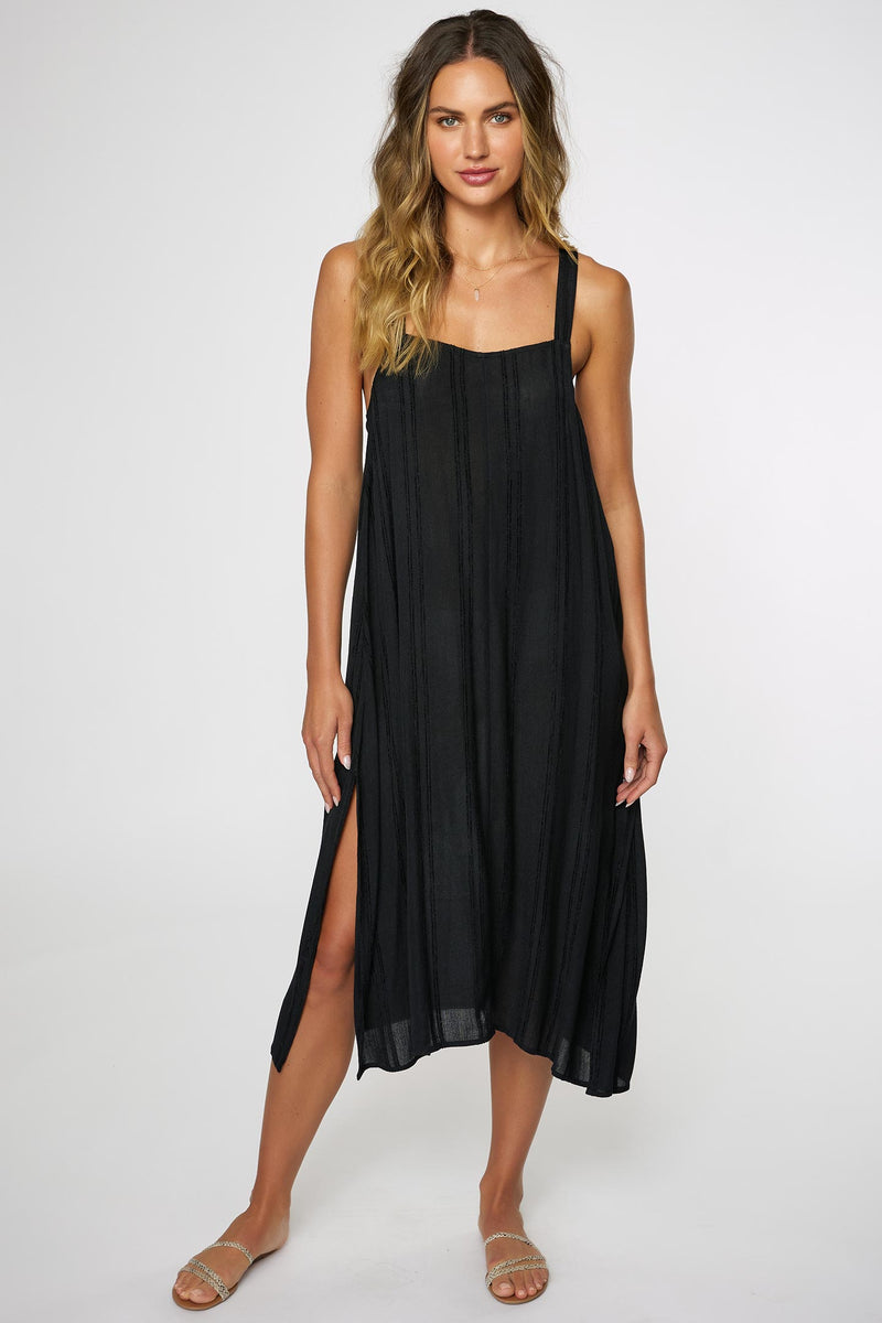 Saltwater Solids Miranda Dress Cover-Up - Black | O'Neill