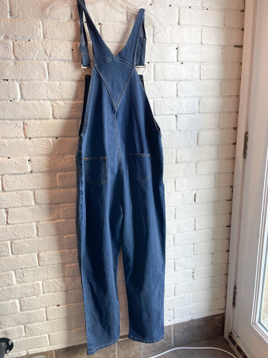 Thyme maternity denim overalls, size small (additional 50% off